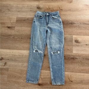 Wild Fable Light Blue Distressed Straight Leg Jeans